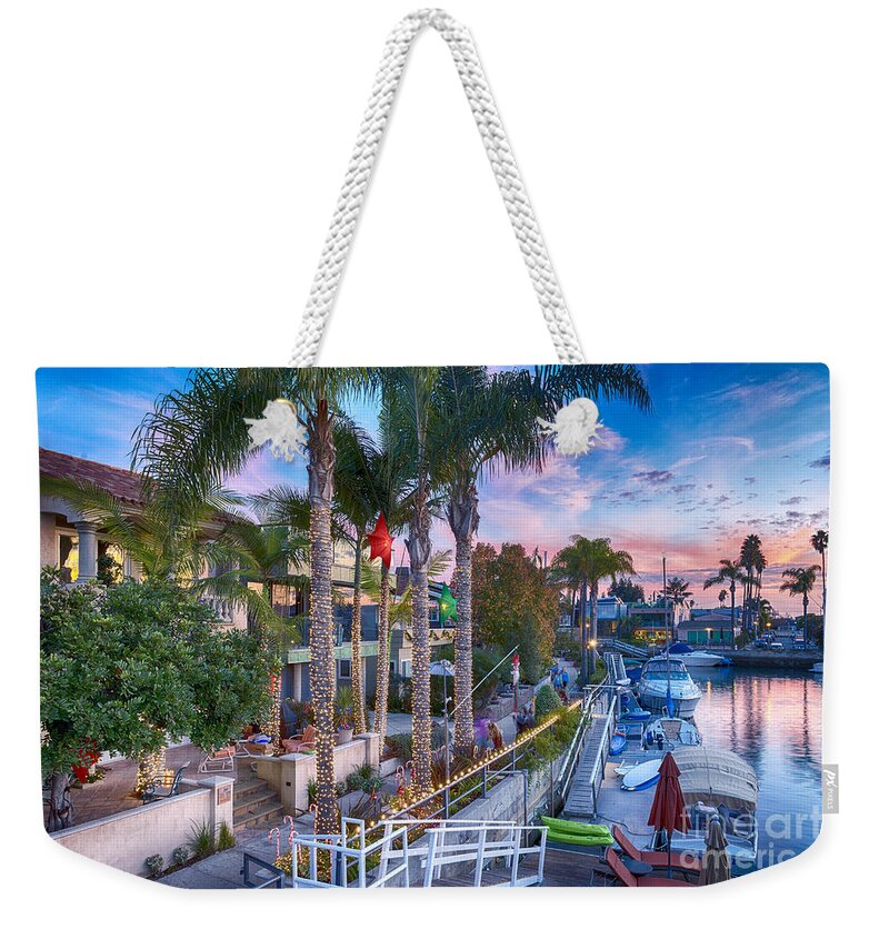 Naples Canals Weekender Tote Bag featuring the photograph Rivo Alto Canal Naples 2 by David Zanzinger