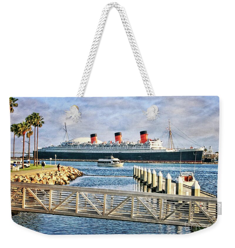 Rms Queen Mary Weekender Tote Bag featuring the photograph RMS Queen Mary by Gabriele Pomykaj