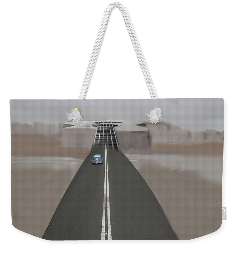 Road To Rock Weekender Tote Bag featuring the digital art Road to Music by Keshava Shukla