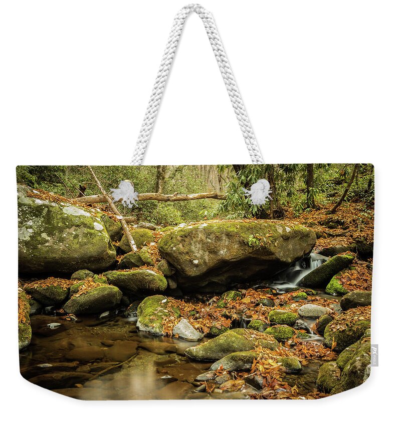Roaring Fork Weekender Tote Bag featuring the photograph Roaring Fork Creek by George Kenhan
