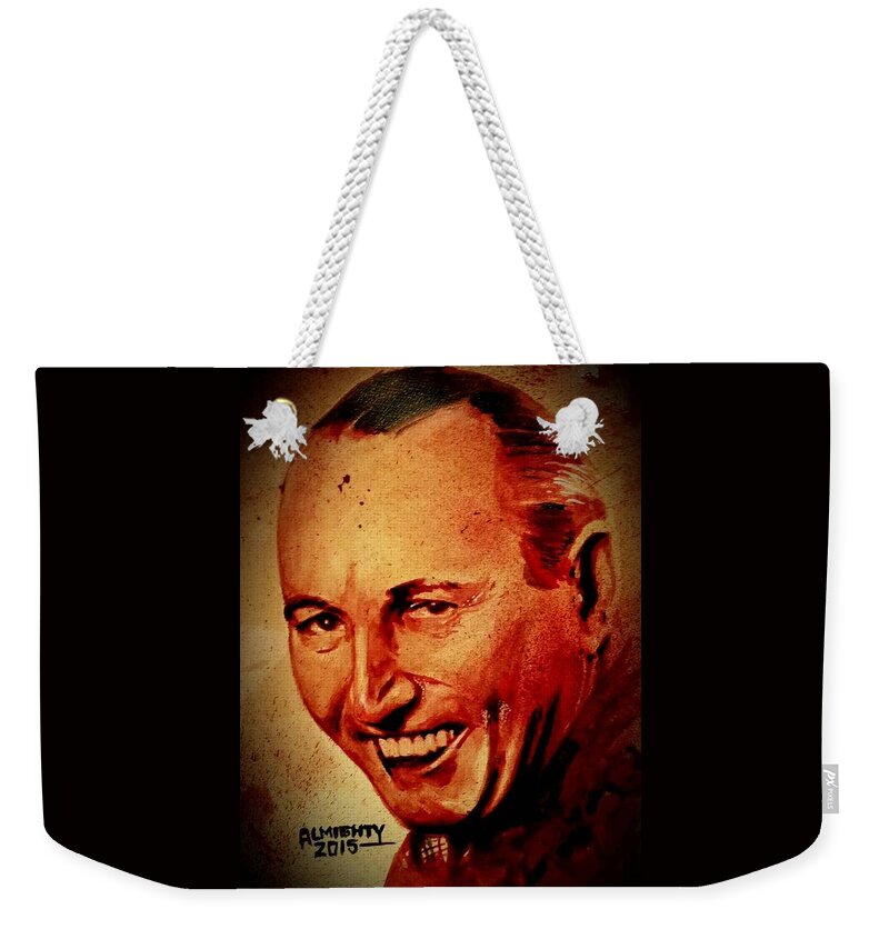 Believe It Or Not Weekender Tote Bag featuring the painting Robert Ripley by Ryan Almighty