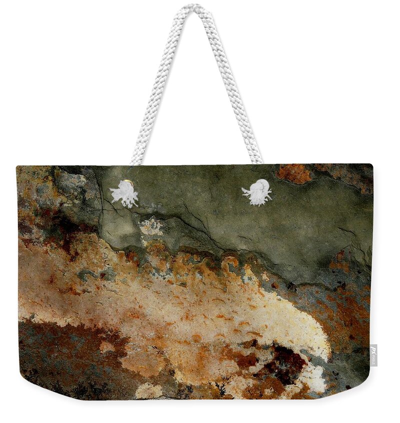 Abstract Weekender Tote Bag featuring the photograph Rock Aerial Landscape 2 by Denise Clark