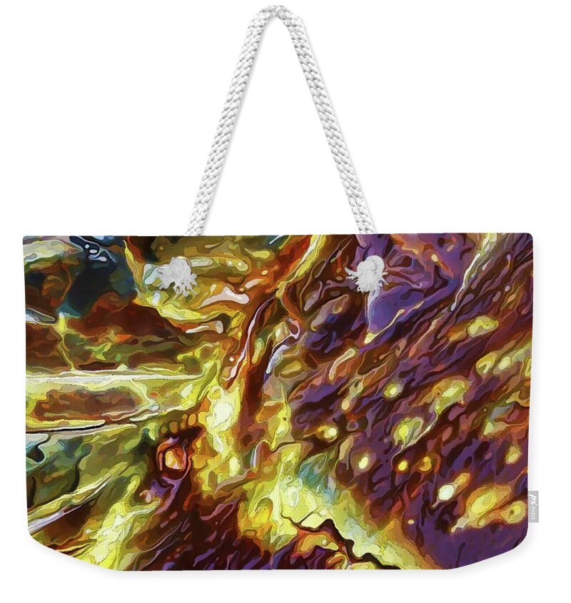 Nature Weekender Tote Bag featuring the digital art Rock Art 28 by ABeautifulSky Photography by Bill Caldwell