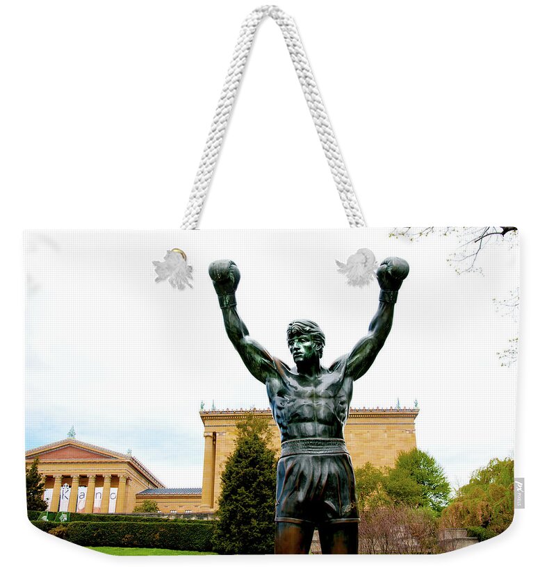 Flags Weekender Tote Bag featuring the photograph Rocky I by Greg Fortier