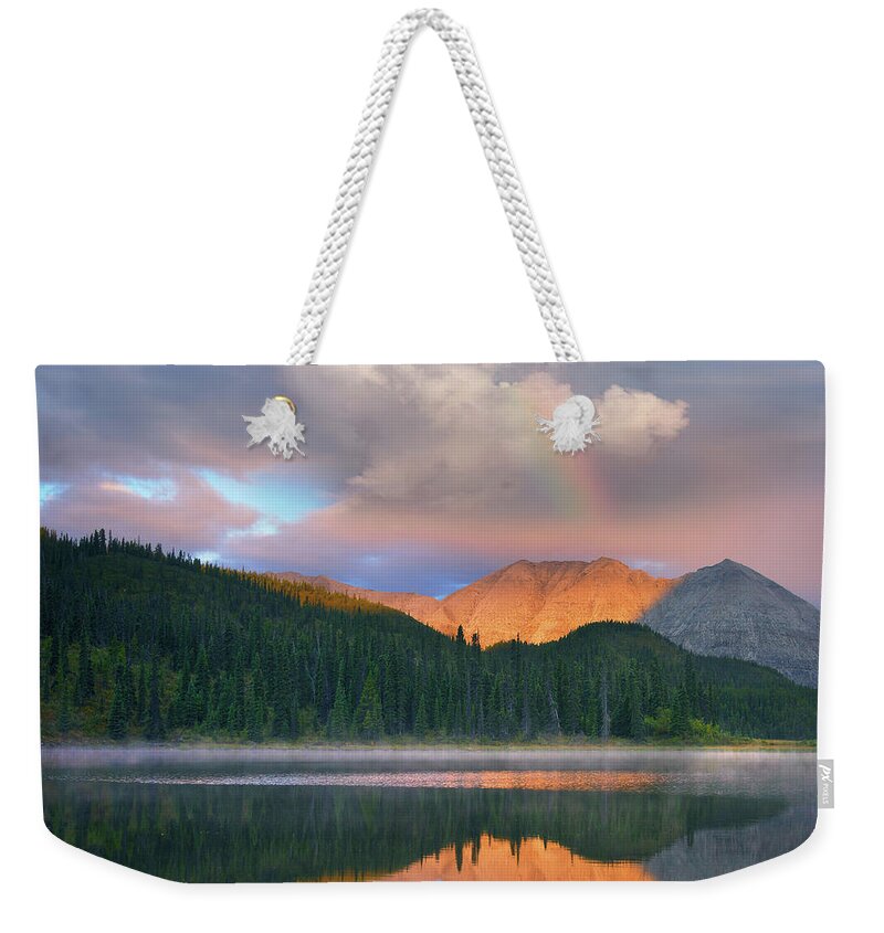Inspirational Wild And Scenic Alpine Rocky Mountain Mountains Ca Weekender Tote Bag featuring the photograph Rocky Mountain by Tim Fitzharris