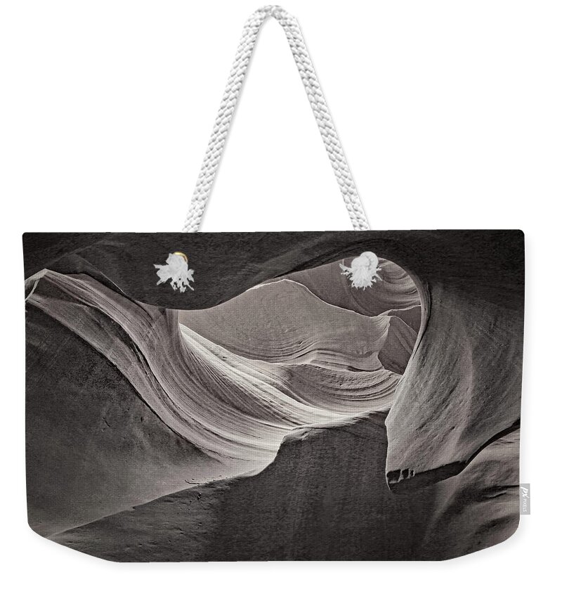 Antelope Canyon Weekender Tote Bag featuring the photograph Rocky Swirls Tnt by Theo O'Connor