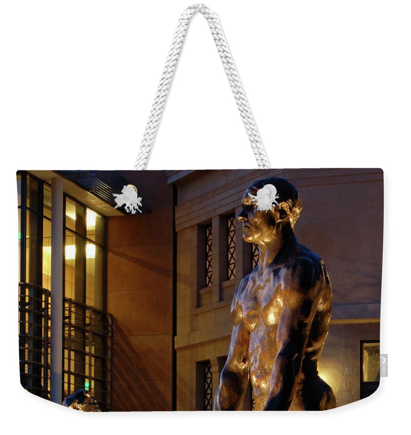 Palo Weekender Tote Bag featuring the photograph Rodin Garden by James Kirkikis
