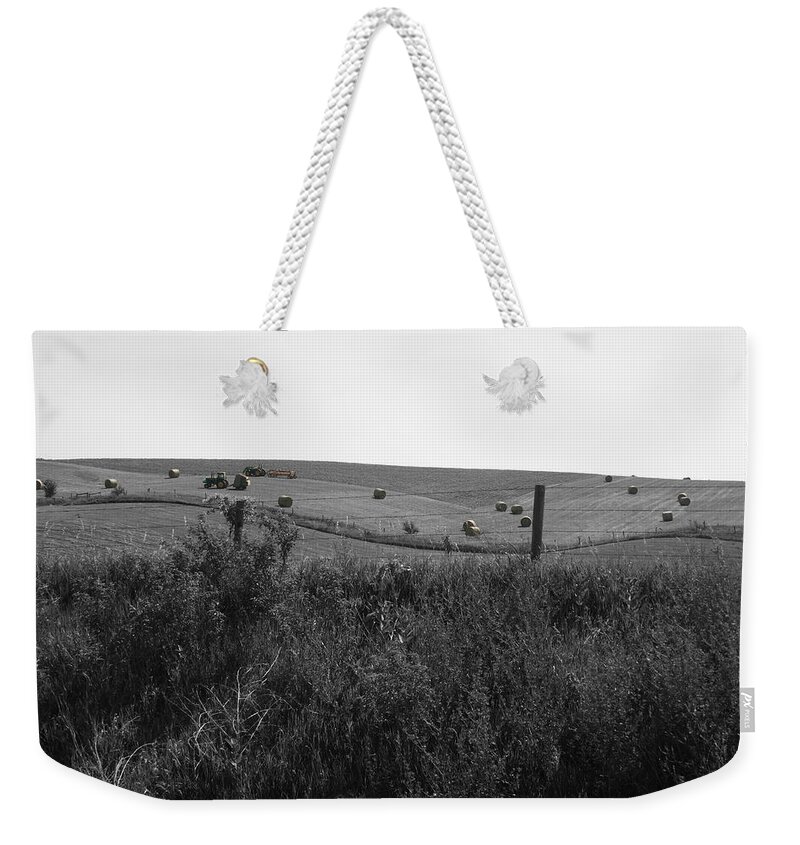 Rolling Bales Weekender Tote Bag featuring the photograph Rolling Bales by Dylan Punke