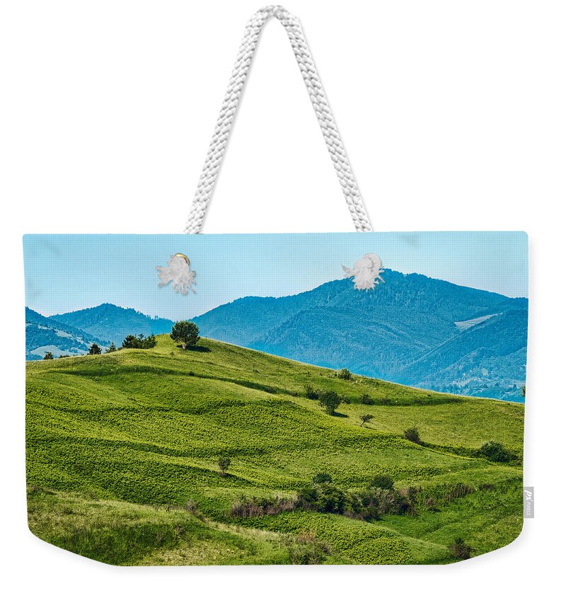 Romania Weekender Tote Bag featuring the photograph Rolling Hills - Romania by Stuart Litoff
