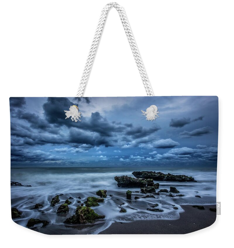 Clouds Weekender Tote Bag featuring the photograph Rolling Thunder by Debra and Dave Vanderlaan