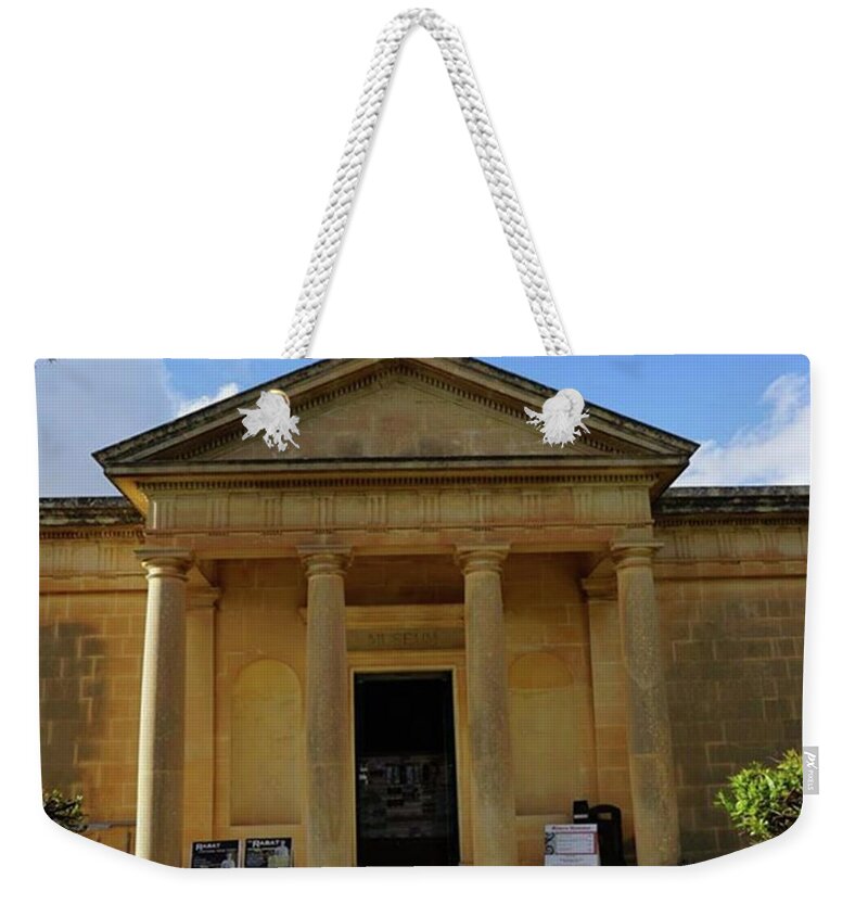  Weekender Tote Bag featuring the photograph Roman Architecture Still Standing In by Travelin Knight