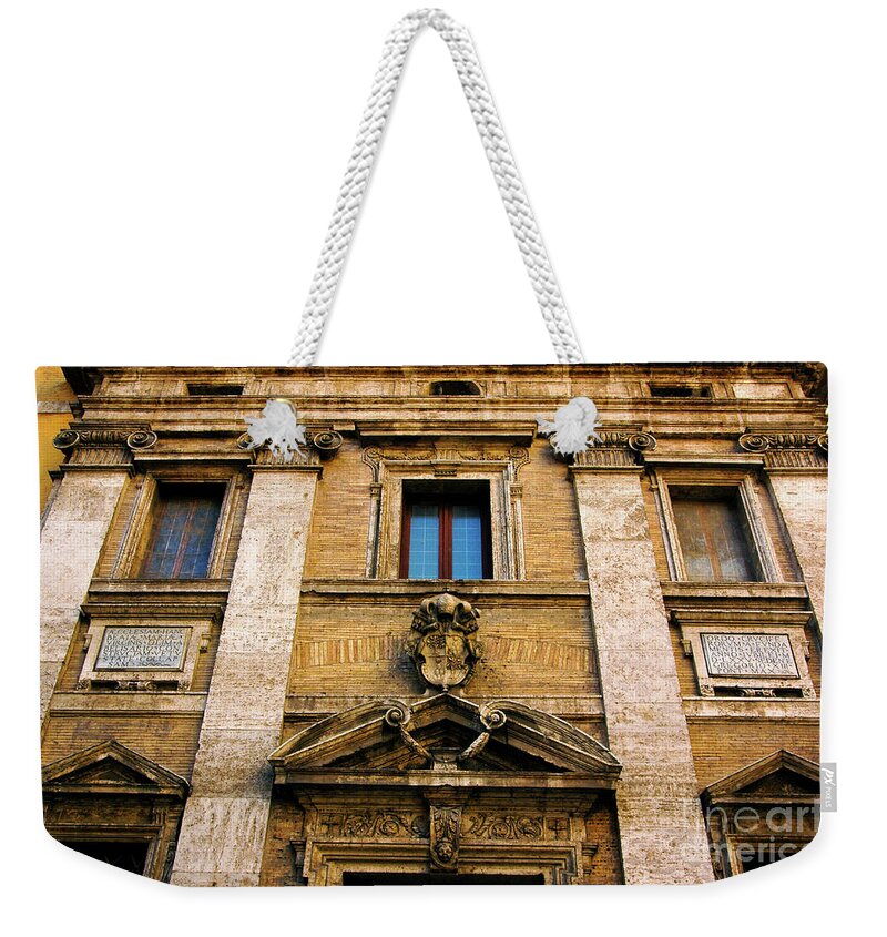 Roman Merry Christmas Weekender Tote Bag featuring the photograph Roman Merry Christmas by Silva Wischeropp