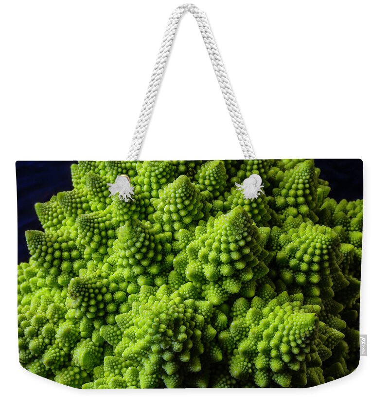 Romanesco Broccoli Weekender Tote Bag featuring the photograph Romanesco Broccoli by Garry Gay