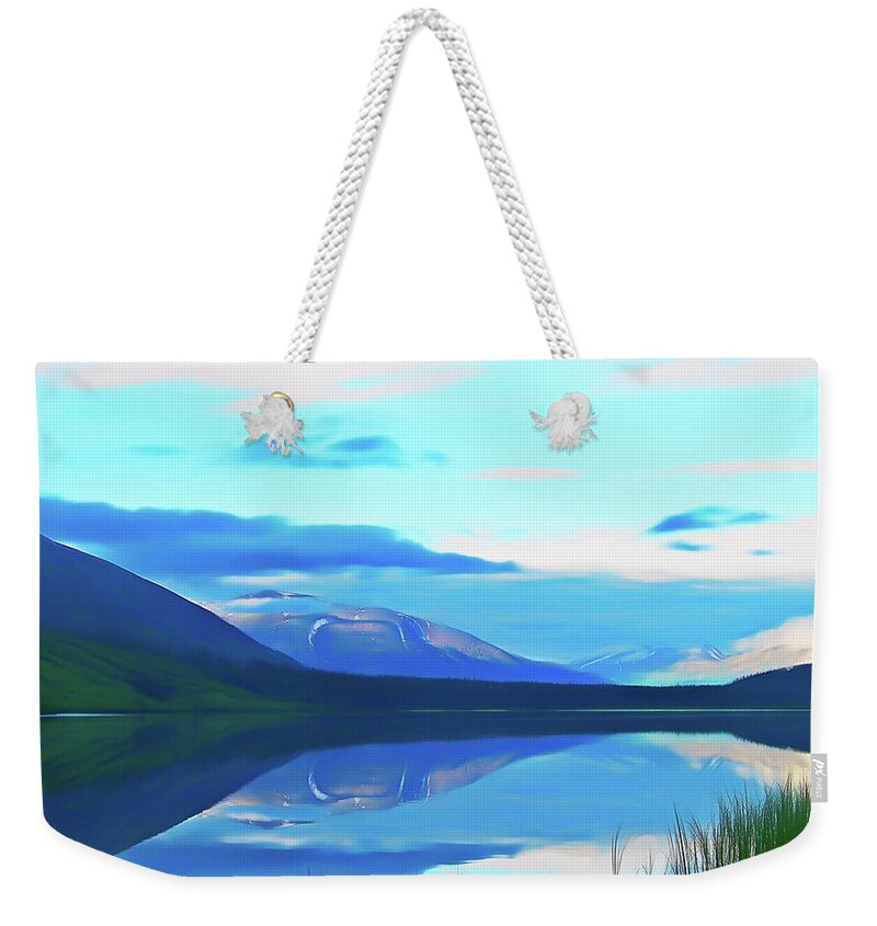 Alaska Weekender Tote Bag featuring the photograph Romantic Skies Summit Lake Alaska by Aimee L Maher ALM GALLERY
