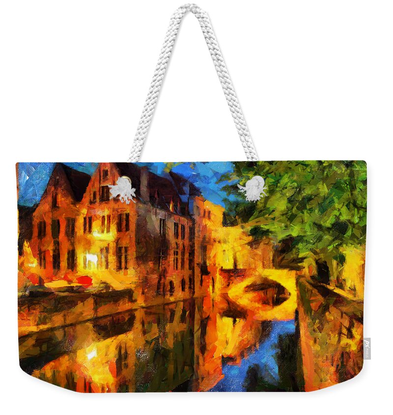 Travel Weekender Tote Bag featuring the painting Romantique by Greg Collins