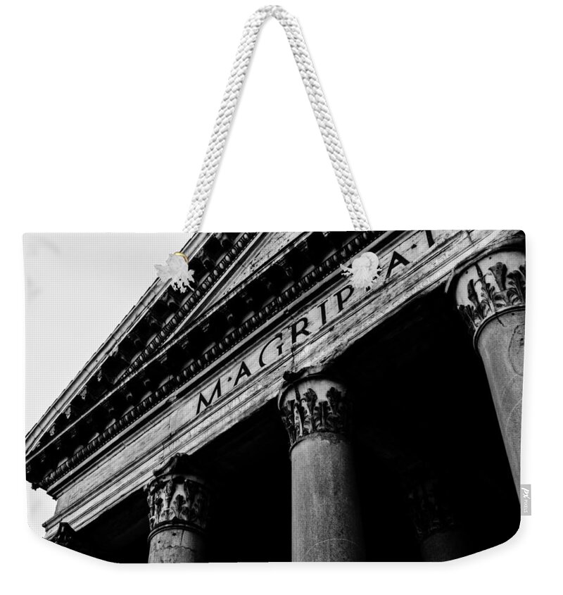 Rome Weekender Tote Bag featuring the photograph Rome - The Pantheon by AM FineArtPrints