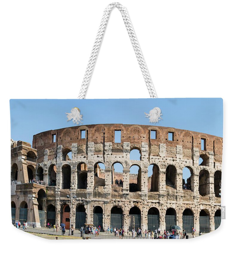 Cruise1109 Weekender Tote Bag featuring the photograph Rome's Colosseum by Richard Henne