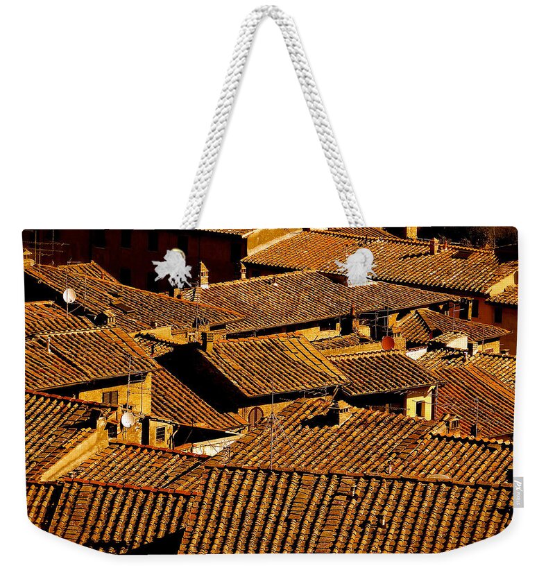 Tuscany Weekender Tote Bag featuring the photograph Rooftops Of Tuscany by Ira Shander