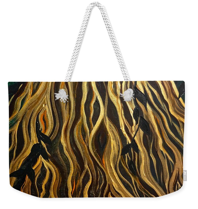 Roots Weekender Tote Bag featuring the painting Roots by Michelle Pier