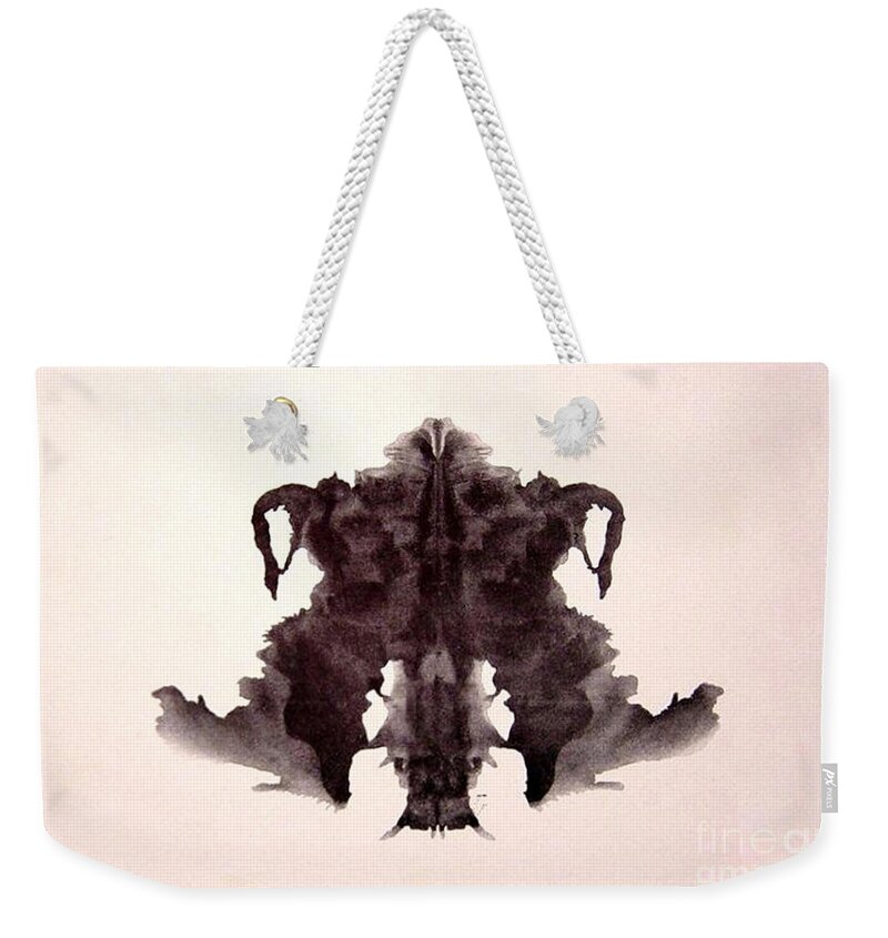 Science Weekender Tote Bag featuring the photograph Rorschach Test Card No. 4 by Science Source