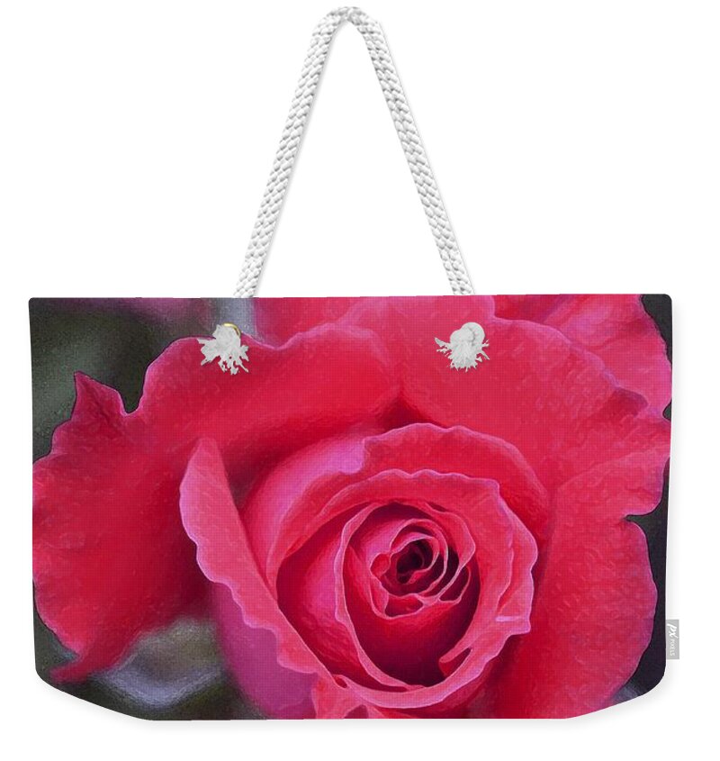 Floral Weekender Tote Bag featuring the photograph Rose 160 by Pamela Cooper