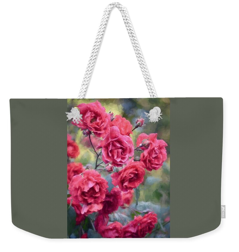 Floral Weekender Tote Bag featuring the photograph Rose 348 by Pamela Cooper