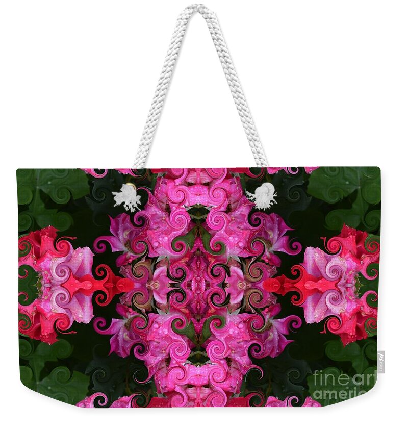 Rose Weekender Tote Bag featuring the photograph Rose Abstract Two by Beverly Shelby