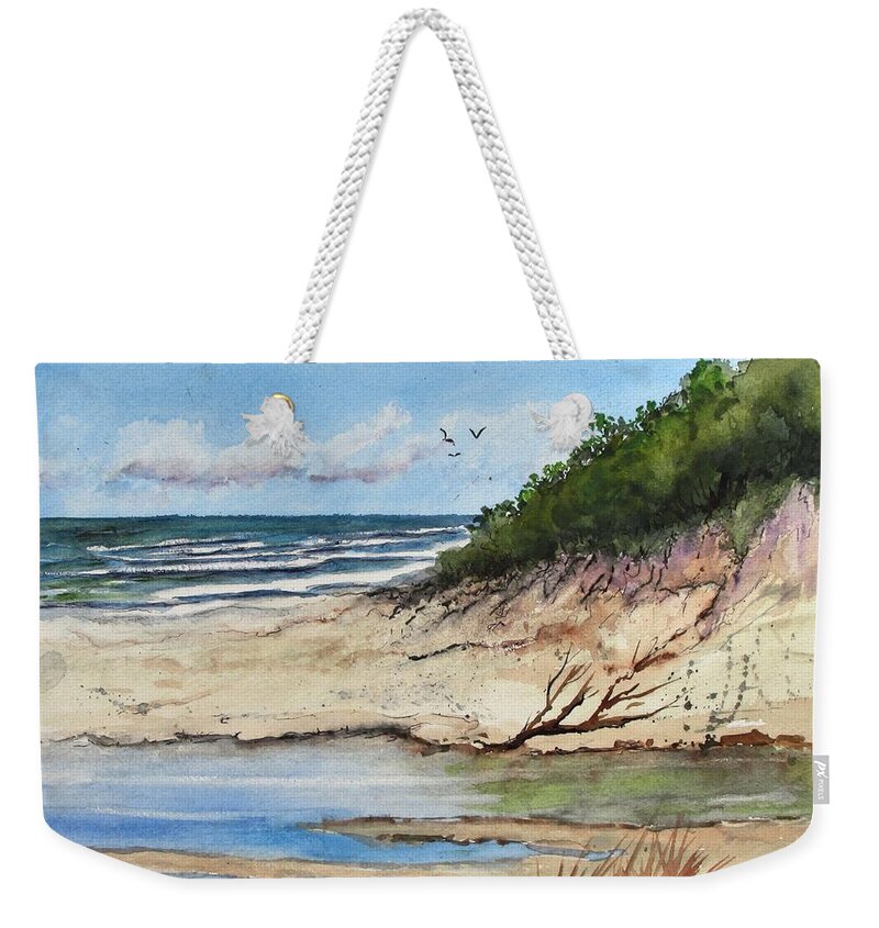  Weekender Tote Bag featuring the painting Rough Beauty by Bobby Walters