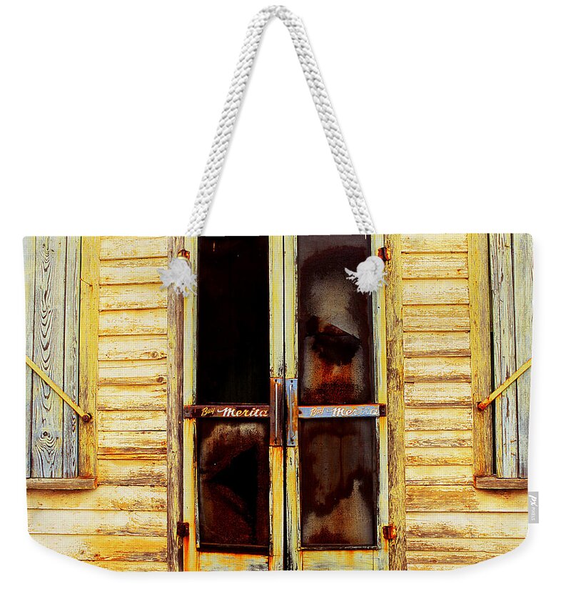 Fine Art Weekender Tote Bag featuring the photograph Rough Exterior 2 by Rodney Lee Williams