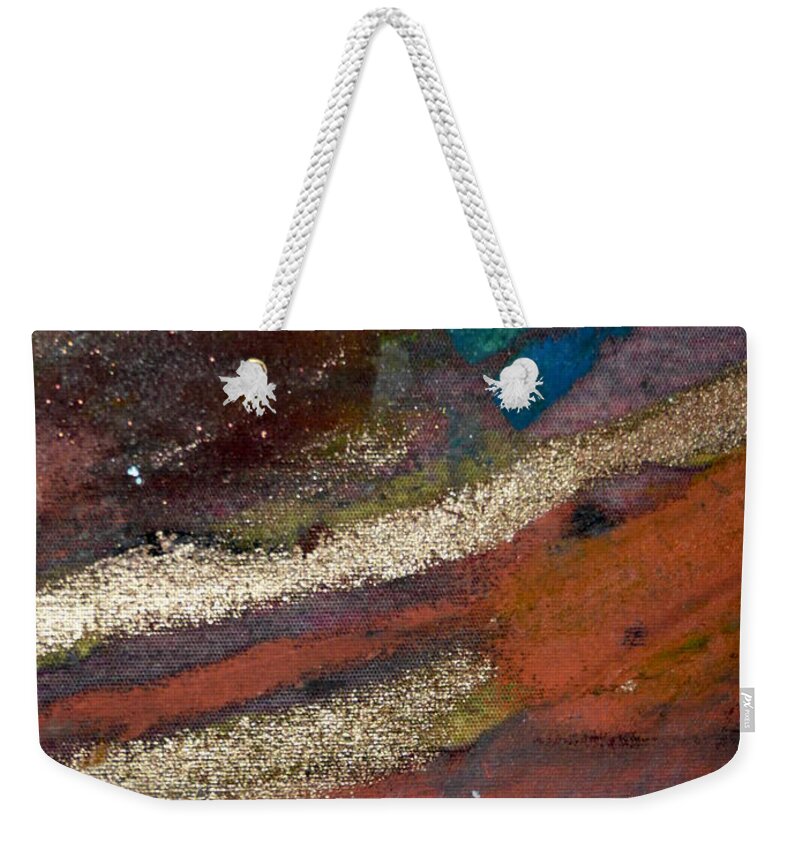 Reflections Weekender Tote Bag featuring the painting Rough Passage V by Angela L Walker