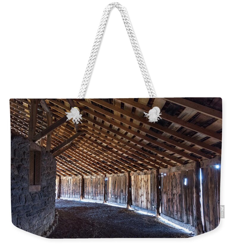 Barns Weekender Tote Bag featuring the photograph Round Barn by Steven Clark