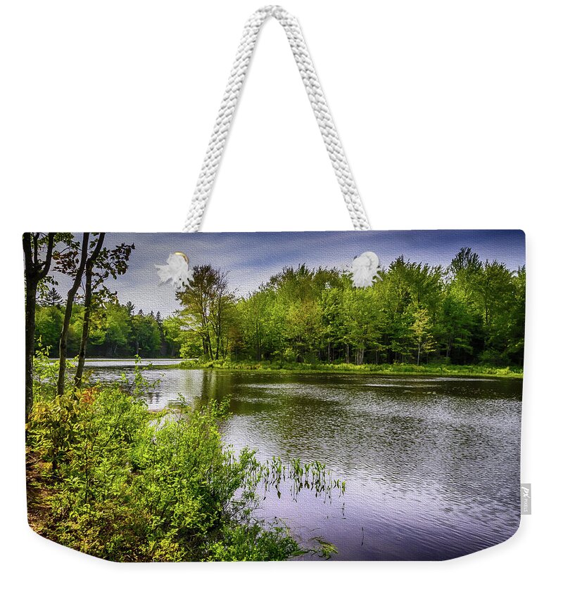 Durham Weekender Tote Bag featuring the photograph Round The Bend In Oil 36 by Mark Myhaver