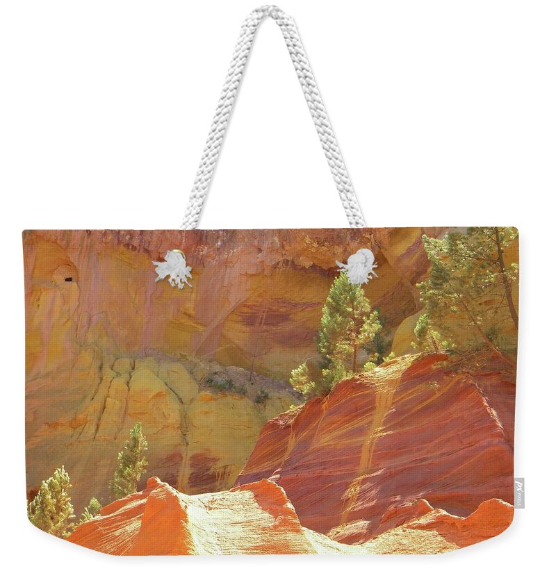 Roussillon Weekender Tote Bag featuring the photograph Roussillon colours by Manuela Constantin