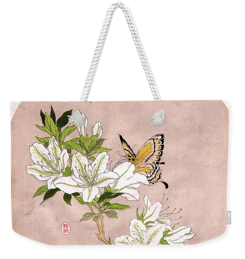  Weekender Tote Bag featuring the painting Roys Collection 5 by John Gholson