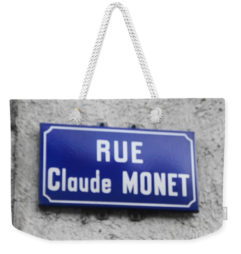 Rue Weekender Tote Bag featuring the photograph RUE Claude MONET by Therese Alcorn
