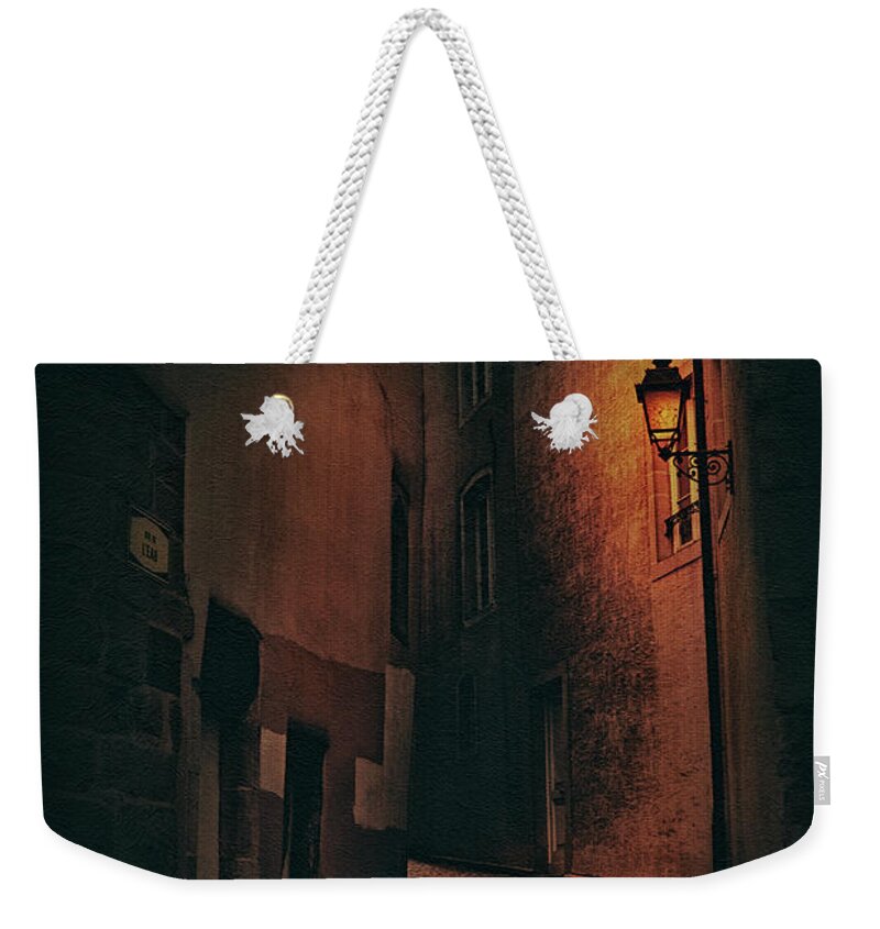Luxembourg Weekender Tote Bag featuring the photograph Rue De L'Eau by Iryna Goodall