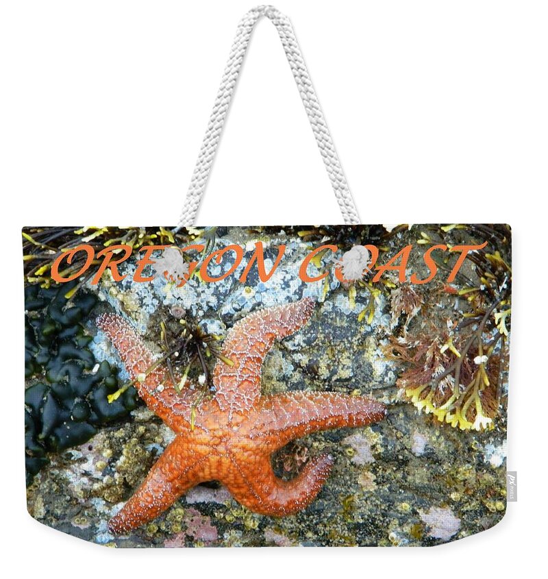 Starfish Weekender Tote Bag featuring the photograph Running Starfish by Gallery Of Hope 