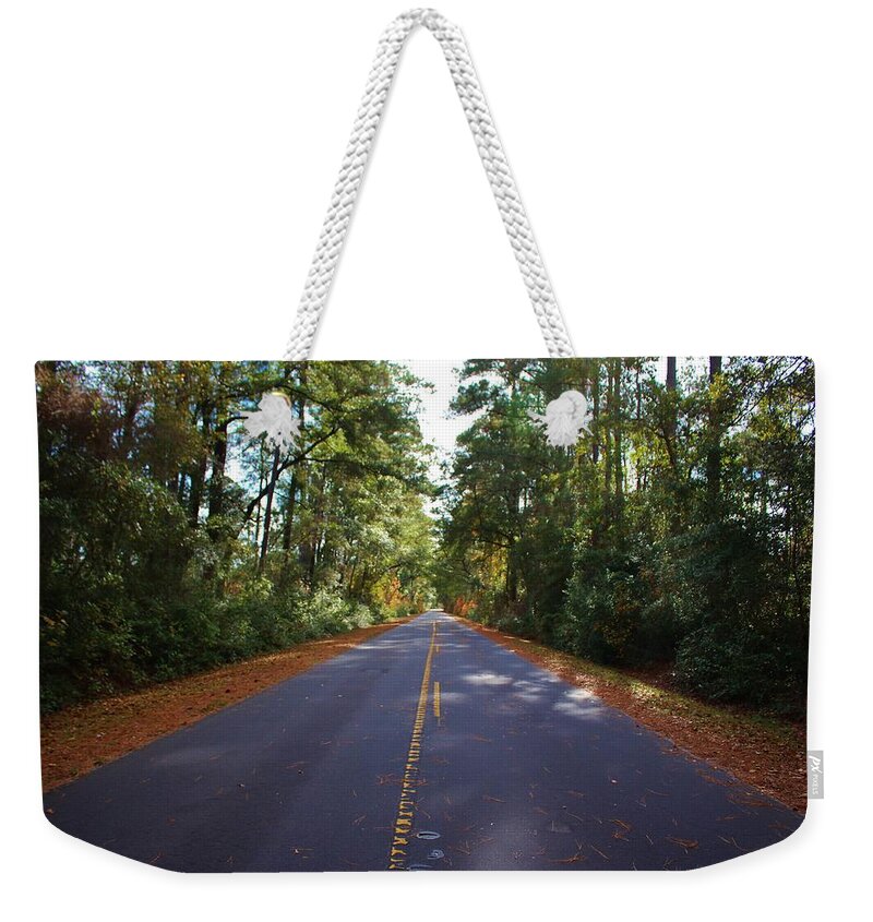 Road Weekender Tote Bag featuring the photograph Rural Road by Cynthia Guinn