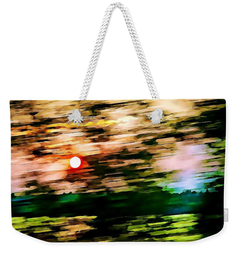Motion Weekender Tote Bag featuring the photograph Rush to go home by Tatiana Travelways