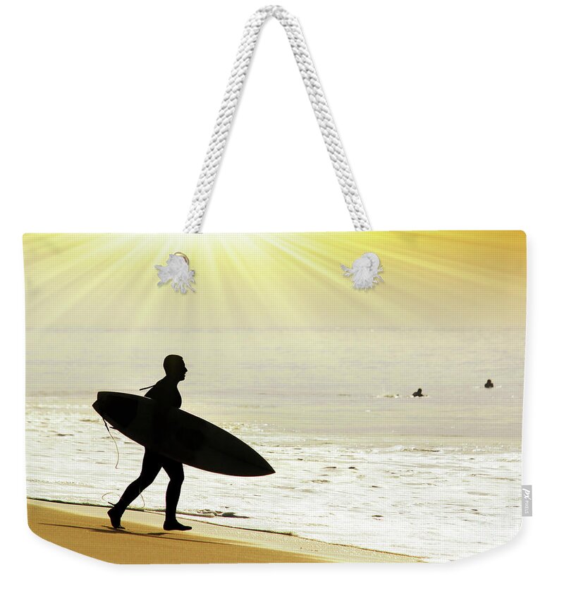 Exciting Surf Weekender Tote Bags