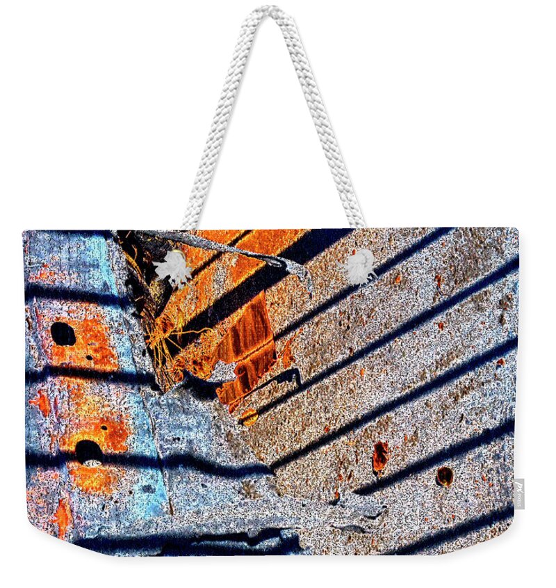 Rust Scapes #15 Weekender Tote Bag featuring the photograph Rust Scapes #15 by Jessica Levant