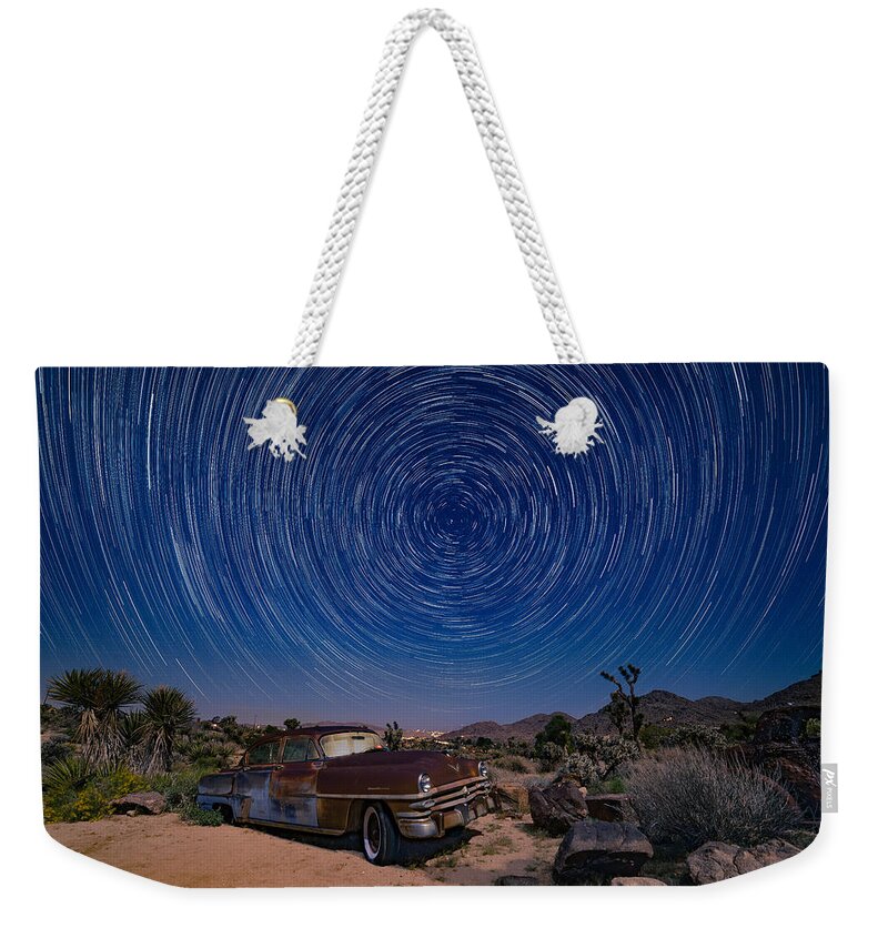 Joshua Tree Weekender Tote Bag featuring the photograph Rusting as the World Turns by Mark Rogers