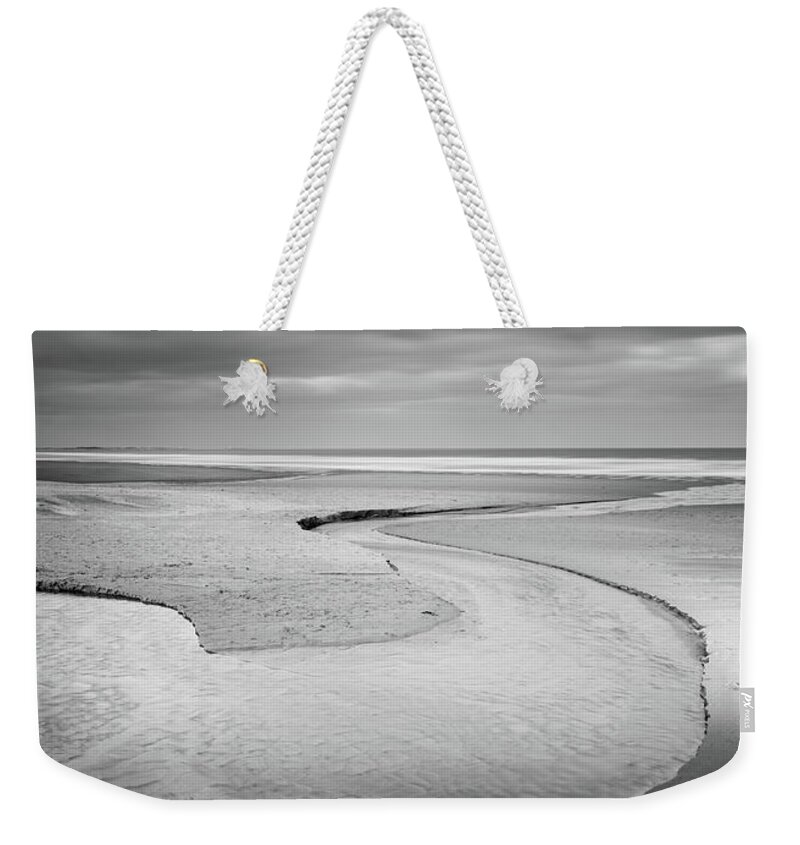 Black And White Weekender Tote Bag featuring the photograph S by Anita Nicholson