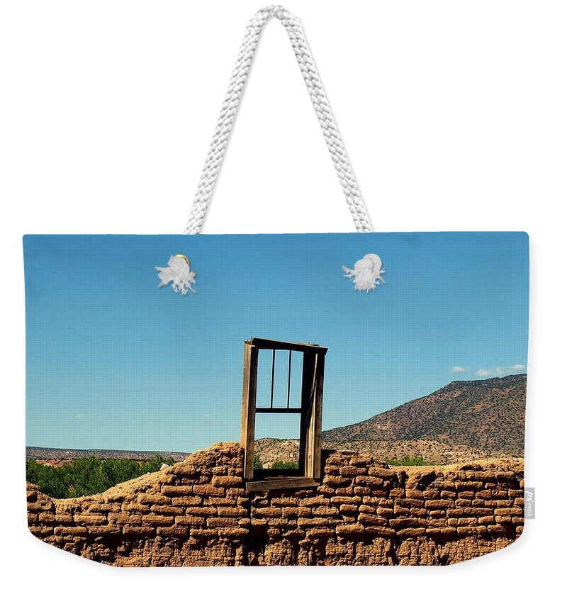 Sacred Window Weekender Tote Bag featuring the photograph Sacred Window by Gia Marie Houck