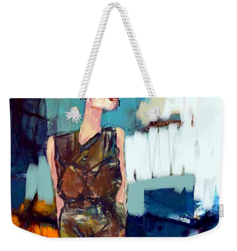 Figure Weekender Tote Bag featuring the digital art Safari Ready by Jim Vance