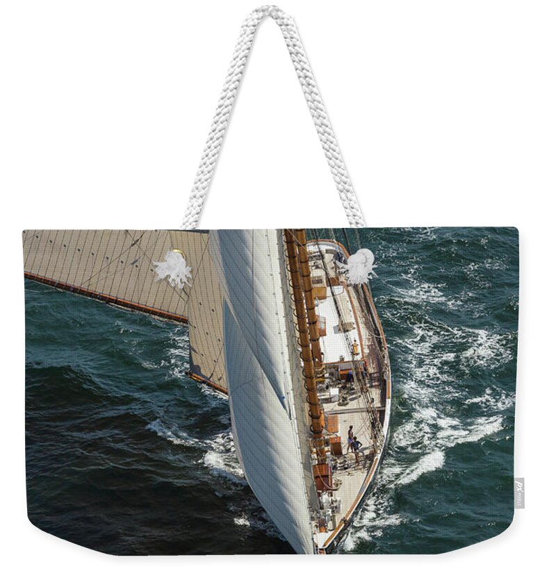Boating Weekender Tote Bag featuring the photograph Under Full Sail by JBK Photo Art