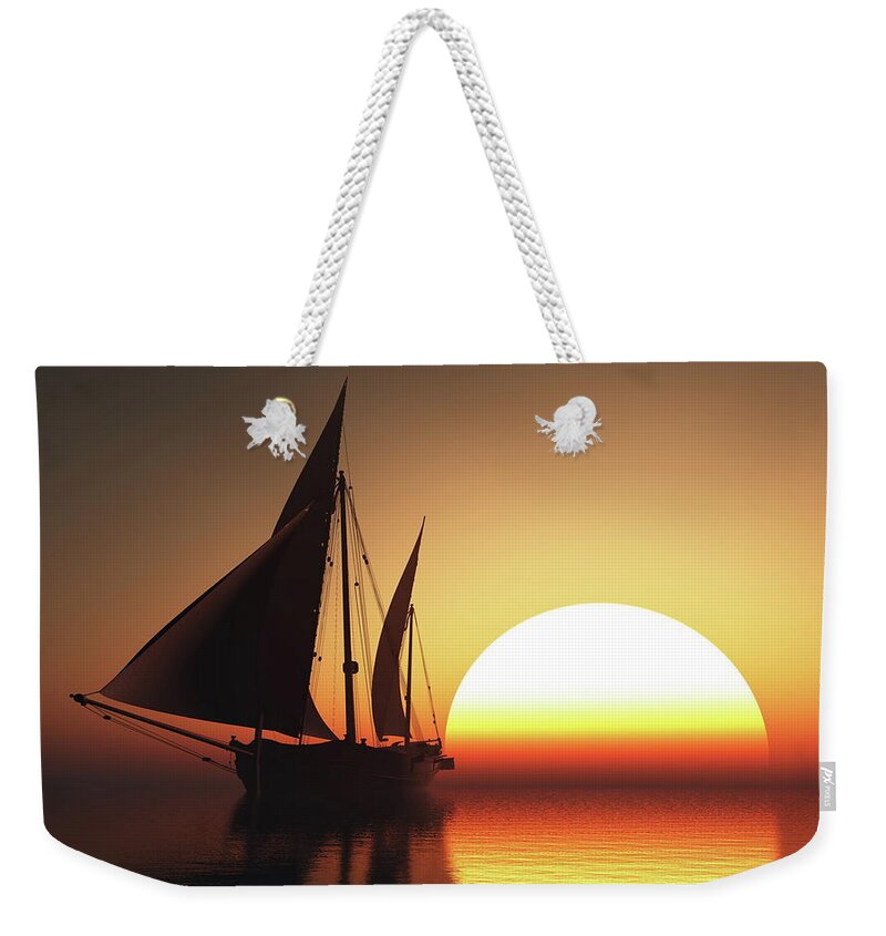 Sailing Ship Weekender Tote Bag featuring the photograph Sailing Ship by Jackie Russo