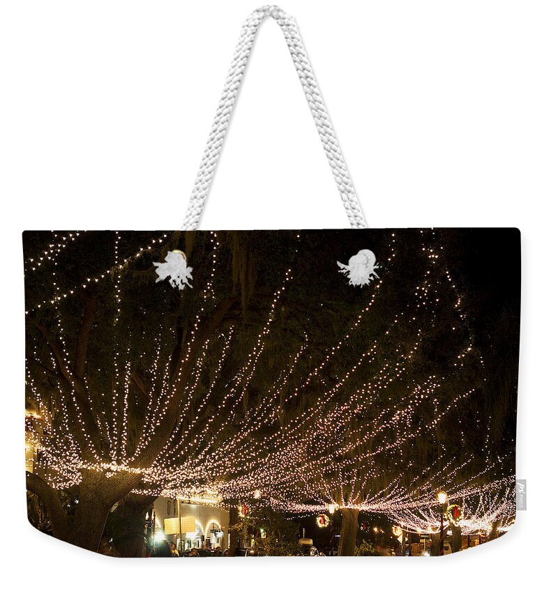 Lights Weekender Tote Bag featuring the photograph Saint Augustine Lights 2 by Kenneth Albin