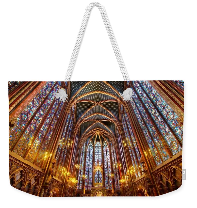 Sainte-chapelle Weekender Tote Bag featuring the photograph Sainte-chapelle by Jackie Russo