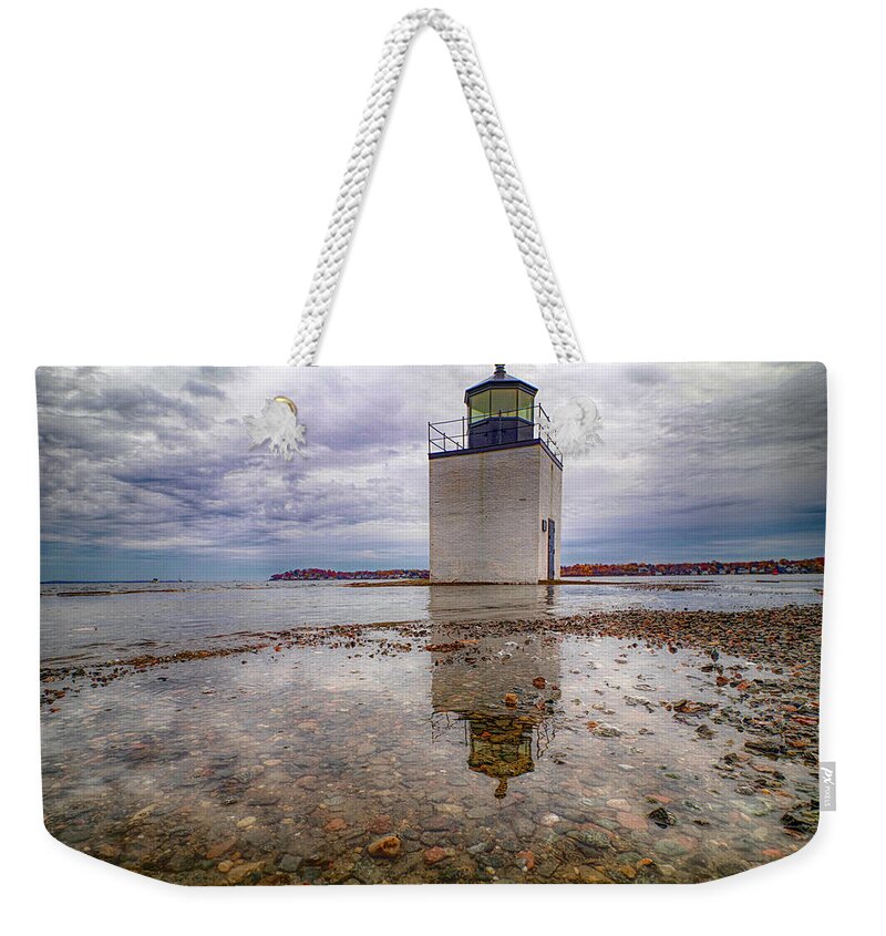 Salem Ma Weekender Tote Bag featuring the photograph Salem Harbor High Tide by Jeff Folger